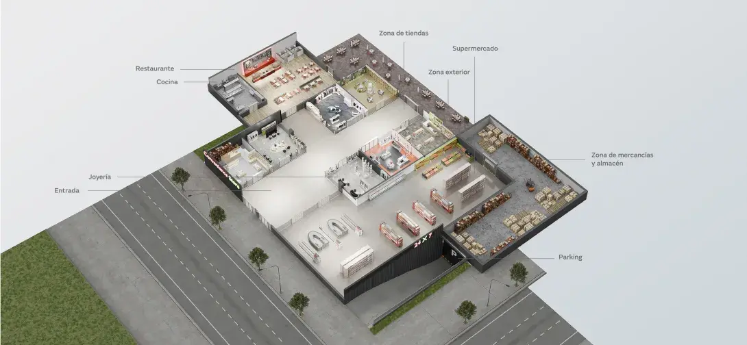Seccion Centro comercial